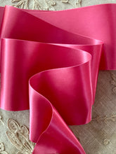 Load image into Gallery viewer, Shocking Pink Satin Vintage Ribbon By the Roll