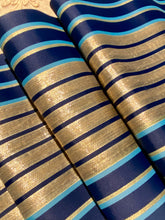 Load image into Gallery viewer, French Gold Stripe Millinery Antique Ribbon