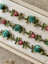 Load image into Gallery viewer, French Ombre Antique Ribbon Rosette Trim
