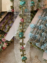 Load image into Gallery viewer, French Ombre Antique Ribbon Rosette Trim