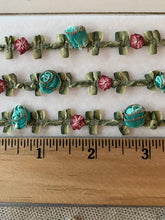 Load image into Gallery viewer, French Ombre Antique Ribbon Rosette Trim