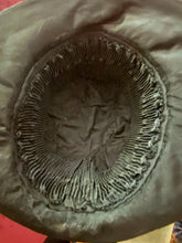 Load image into Gallery viewer, Black Satin and Velvet Antique Hat