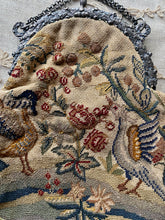 Load image into Gallery viewer, Antique French Petit Point Handbag with Silver Fittings