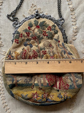 Load image into Gallery viewer, Antique French Petit Point Handbag with Silver Fittings