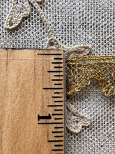 Load image into Gallery viewer, Gold Metal Lace Scalloped Border - French