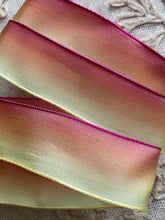 Load image into Gallery viewer, French Ombre Wired Ribbon in Five Pansy Colors