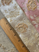 Load image into Gallery viewer, French Brocade Vintage Ribbon with Embossed Roses