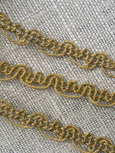 Load image into Gallery viewer, Antique French Gold Metal Cord Trim