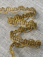 Load image into Gallery viewer, Antique French Gold Metal Cord Trim