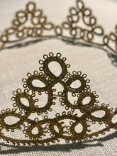 Load image into Gallery viewer, Antique Hand Sewn Gold Metal Cord French Passementerie