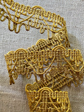Load image into Gallery viewer, Heavy Antique Gold Metal Cord Trim