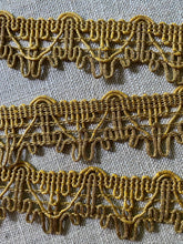 Load image into Gallery viewer, Heavy Antique Gold Metal Cord Trim
