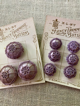 Load image into Gallery viewer, Antique Silk Passementerie Buttons with Needle Lace Cord Detail