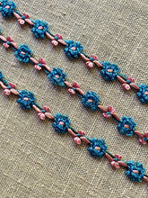 Load image into Gallery viewer, French Pink and Blue Rococo Antique Trim