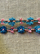 Load image into Gallery viewer, French Pink and Blue Rococo Antique Trim