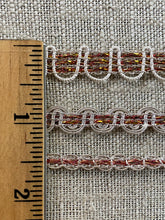 Load image into Gallery viewer, Antique French Gold Silver Copper Metal Trim