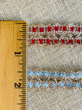 Load image into Gallery viewer, Vintage French Silver Metal and Chenille Trim