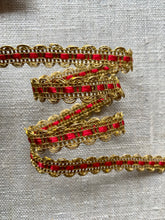 Load image into Gallery viewer, Gold Metal & Floss French Trim -