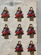 Load image into Gallery viewer, Hand Embroidered Basket of Flowers