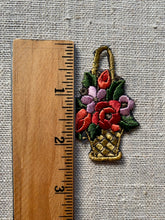 Load image into Gallery viewer, Hand Embroidered Basket of Flowers
