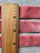 Load image into Gallery viewer, French Ashes of Roses Velvet Antique Ribbon