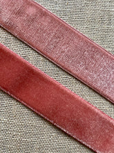 Load image into Gallery viewer, French Ashes of Roses Velvet Antique Ribbon