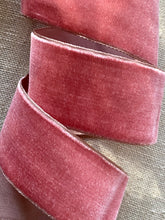 Load image into Gallery viewer, French Ashes of Roses Velvet Antique Ribbon