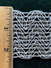 Load image into Gallery viewer, Antique Silver Metal Lacy French Trim