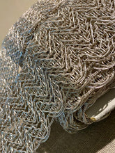 Load image into Gallery viewer, Antique Silver Metal Lacy French Trim