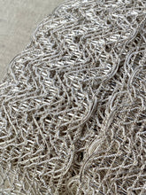 Load image into Gallery viewer, Antique Silver Metal Lacy French Trim