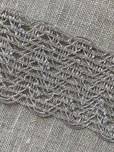 Load image into Gallery viewer, Antique Silver Metal Lacy French Trim