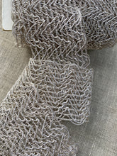 Load image into Gallery viewer, Antique Silver Metal Lacy French Trim