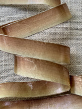 Load image into Gallery viewer, Antique French Ombre and Gold Metal Ribbon