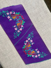 Load image into Gallery viewer, Vintage Embroidered Butterfly Slipper Vamps