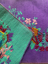 Load image into Gallery viewer, Vintage Embroidered Butterfly Slipper Vamps