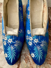 Load image into Gallery viewer, Antique Hand Made Silk Brocade Shoes