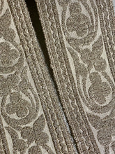 Load image into Gallery viewer, Antique Linen and Gold Metal Trim