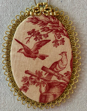 Load image into Gallery viewer, Antique French toile de Jouy Ornament