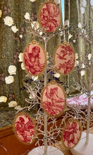 Load image into Gallery viewer, Antique French toile de Jouy Ornament