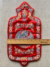 Load image into Gallery viewer, Antique Silk Satin Embroidered Hot Water Bottle Cover