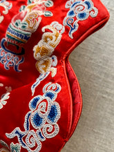 Load image into Gallery viewer, Antique Silk Satin Embroidered Hot Water Bottle Cover