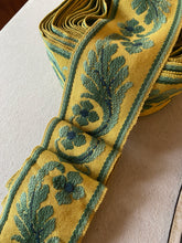Load image into Gallery viewer, Antique French Ombre Trim Blue and Green