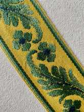 Load image into Gallery viewer, Antique French Ombre Trim Blue and Green
