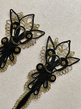 Load image into Gallery viewer, Edwardian Gold Metal and Cord Applique