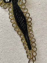Load image into Gallery viewer, Edwardian Gold Metal and Cord Applique