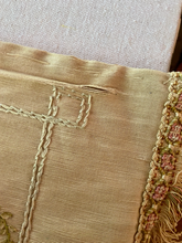 Load image into Gallery viewer, Antique French Silk Ombre Ribbon Embroidered Panel