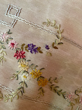 Load image into Gallery viewer, Antique French Silk Ombre Ribbon Embroidered Panel