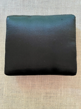 Load image into Gallery viewer, Antique Ombre Ribbon Embroidered Black Silk Cushion