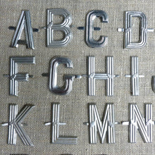 Load image into Gallery viewer, Antique French Metal Letters