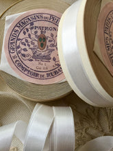 Load image into Gallery viewer, Satin Vintage Ribbon By the Roll Ivory
